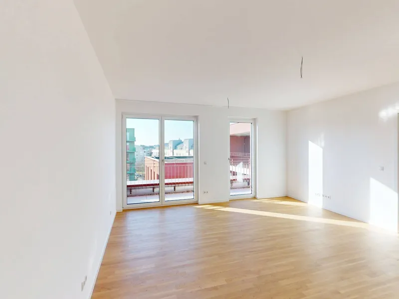 Wunderschöne 3-Zimmer-Wohnung mit offenem Küchenbereich im Neubauquartier "Ferdinands Garden" — photo 1